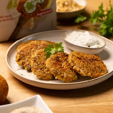 Pikante Pfanne Korn und Lauch