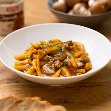 J&auml;gerso&szlig;e m. Champignons