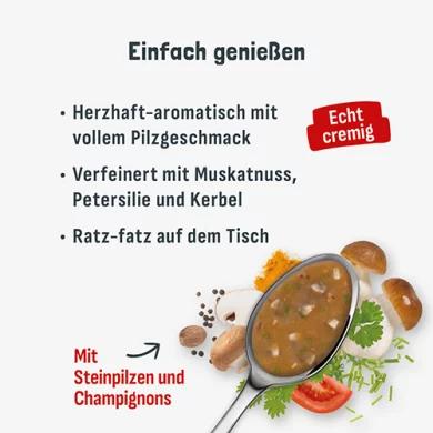 Edelpilz Creme-Suppe