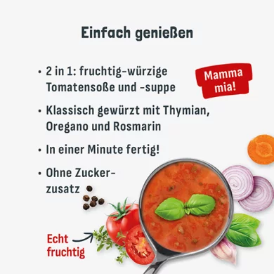 Tomatenso&szlig;e & -Suppe DOLCE VITA