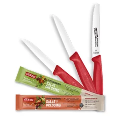 Messer-Set "Gem&uuml;se-Star" inkl. 2 Beutel Salatdressing gratis