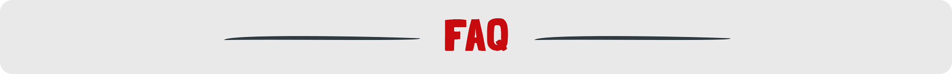 Grauer längsförmiger Banner mit der Aufschrift FAQ