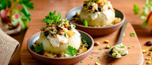 Gef&uuml;llte Kohlrabi mit orientalischem Reis