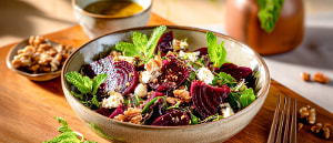 Rote Beete-Salat mit Feta und Waln&uuml;ssen