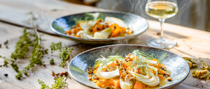 K&uuml;rbispfanne mit Fenchel