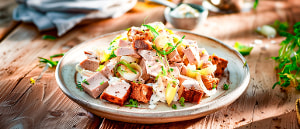 Bayrischer Fleischk&auml;s'-Salat