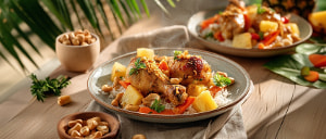 H&auml;hnchenkeule mit Ananas und Cashewn&uuml;ssen