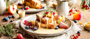 Arme Ritter mit Honig-Vanilleso&szlig;e