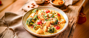 Broccoli in Curry-Mandelso&szlig;e