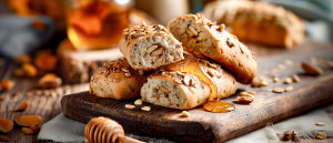 Honig-Pinienkernbr&ouml;tchen