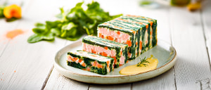Fischterrine mit Spinat