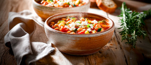 Herzhafter Eintopf mit Kichererbsen