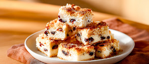 Cranberry-Kokos-Schnitten