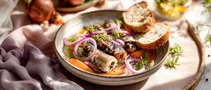 Sauer eingelegte Brat-Rollm&ouml;pse