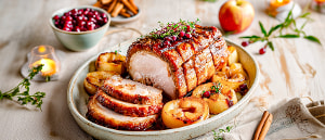 Schweinebraten mit Honig-Zimt-So&szlig;e