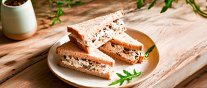 Tramezzini mit Pilzricotta