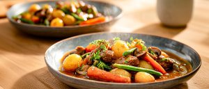 Lamm-Kartoffelragout mit jungem Gem&uuml;se