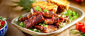 Paprika-Chili-Schweinebauch mit Ananas