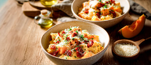 K&uuml;rbis-Chorizo-Carbonara