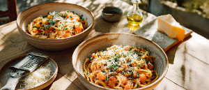 Pasta mit K&uuml;rbisbolognese