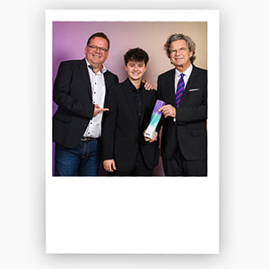 Carlotta und Thilo Frommlet mit Dr. Florian Langenscheidt